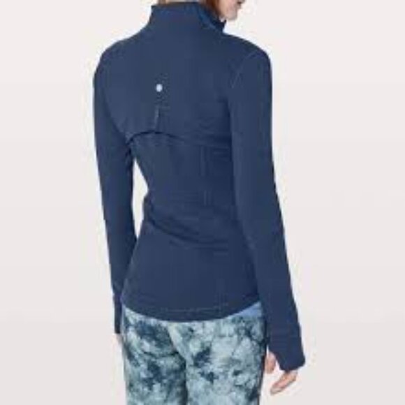 Lululemon Athletica navy
Luon Define
Size 12
Zipup jacket
Thumb holes 
Pockets - Picture 3 of 14